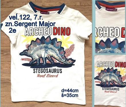 Chlapčenské tričko veĺ.122, 7r., zn. sergent major, sergent major,110