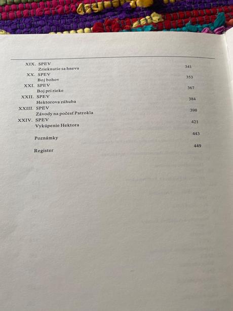 Krásna stará retro kniha homéros - ílias 1986, 