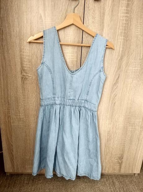 Letné riflové saty, h&m,34