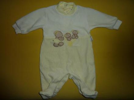 Velúrové dupačky zn.bimbi baby, 56