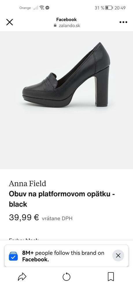 Topánky anna field, 36