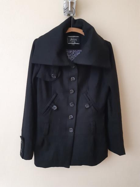 Vlnený kabát, stradivarius,l