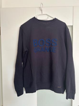Modrá mikina boss orange, hugo boss,s