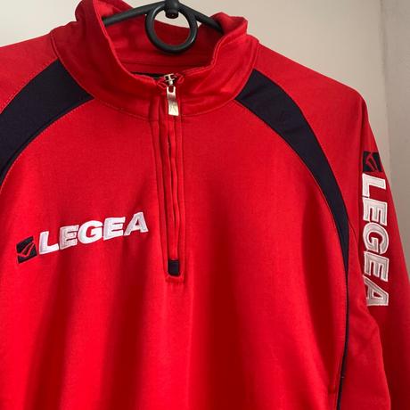 Červená sportovní mikina legea, m