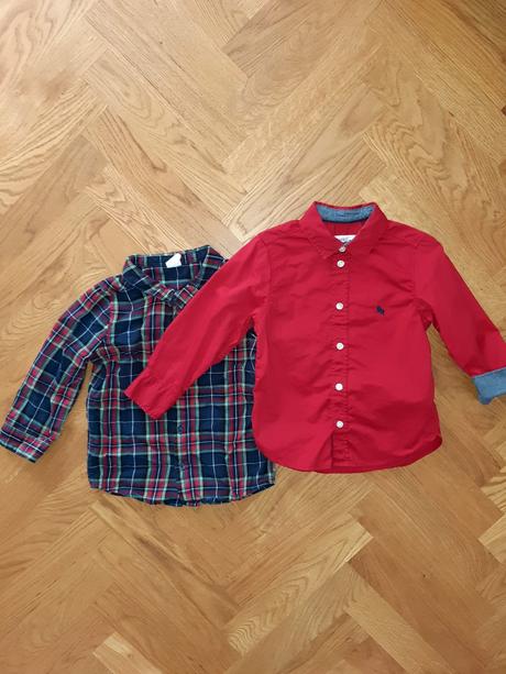 H&m vianočné košele 92, h&m,92
