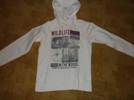 Detská biela mikina, 158