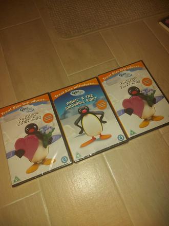 3x dvd pingu za 3 eur, 