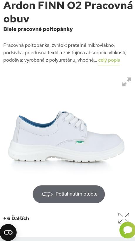 Pracovna obuv  firsty white, 45