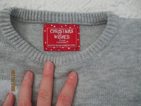 Vianočný pulóver so snehuliakom, primark,158