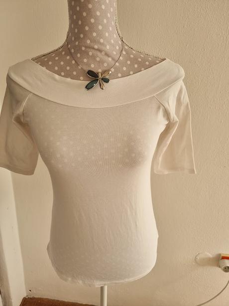 Biely elast.top veľ. s, f&f,s