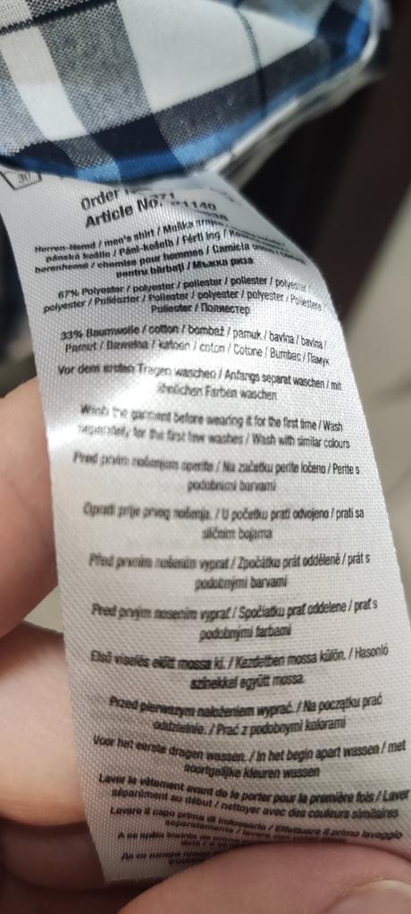 Košeľa kockovaná, m