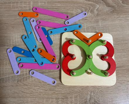 Drevená hra - skladačka,