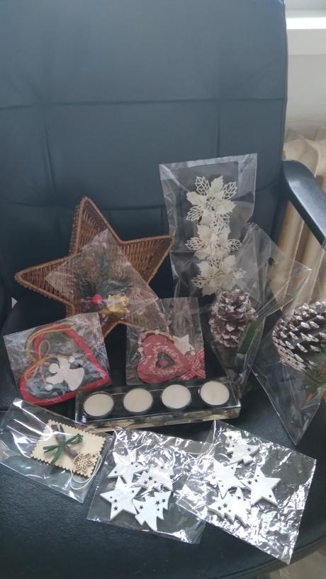 Vianoce dekorácia šiška svietnik stromček srdce,