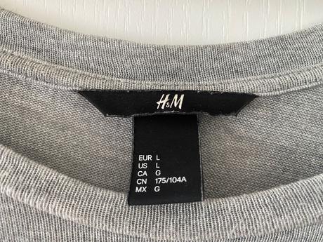 Tricko sede hm vel. l, h&m,l