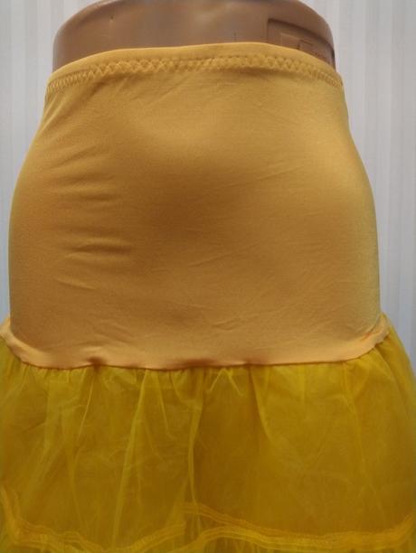 Dámska oranžová tylová sukňa, s, m, m / s