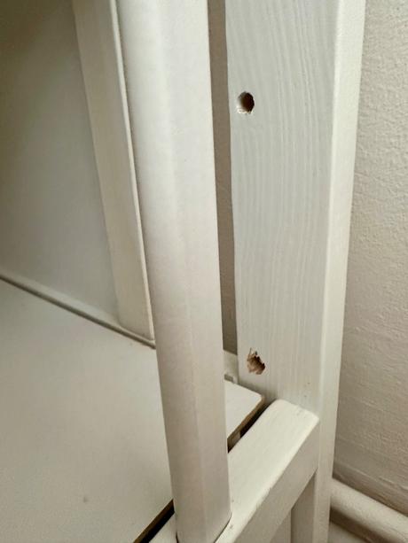 Drevena biela postielka so suflikom, šírka (cm): 60,dĺžka (cm): 120