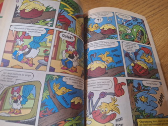 Komiksová kniha s káčerom v nemčine, 
