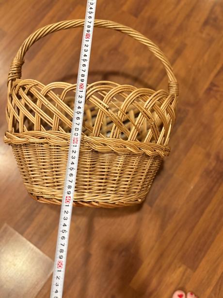 Veľký prútený košík pevný, 