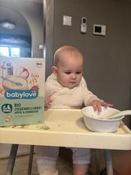 babylove Bio ovsená kaša s kozím mliekom jablko - jahody, 200 g