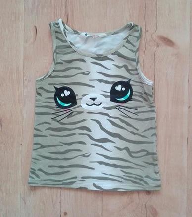 Tričko s mačičkou, h&m,110