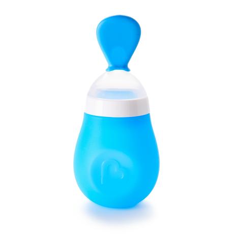 Munchkin stláčacia nádoba na detskú stravu s lyžič,