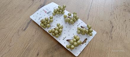 Dekoračné guľky - 72 kusov - 10 mm - zlaté, 