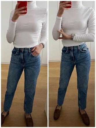 Bershka mom fit rifle, bershka,xs