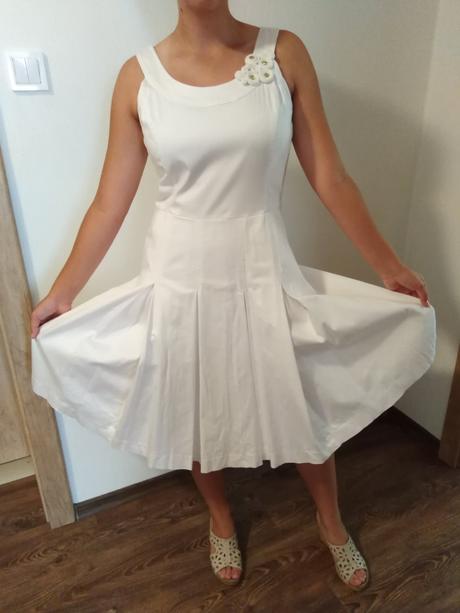 Biele šaty., calvin klein,m