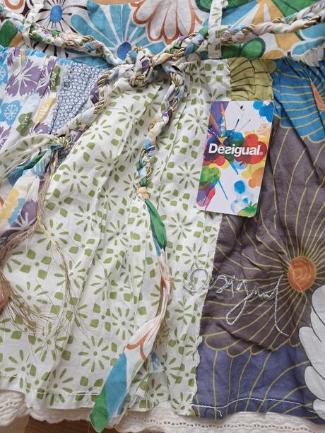 Vzorovaná podšitá letná sukňa desigual veľkosť 44, desigual,44