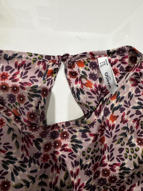 Saténové šaty s, mango,s