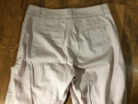 Svetloružové elegantné nohavice, l