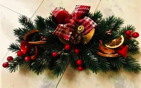 Vianočná dekorácia na kozub/dvere,