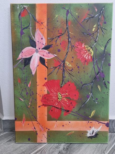 Maľovany obraz na platne, 