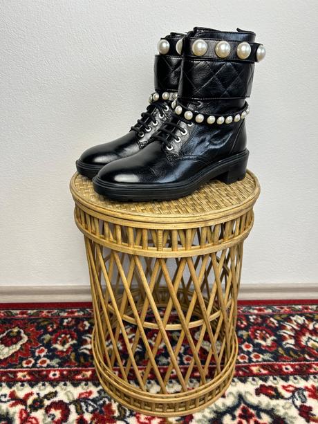 Zara čižmy s perlami, zara,37