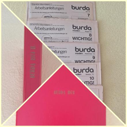 Zväzok retro burdy 1974 (2. polrok, čísla 7-12),