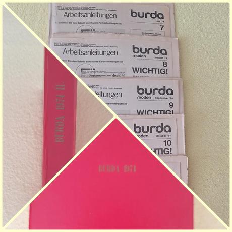 Zväzok retro burdy 1974 (2. polrok, čísla 7-12), 