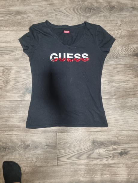 Tričko guees s flitrami, guess,s
