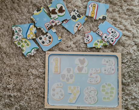 Drevenné puzzle vhodné už od 1.roku,