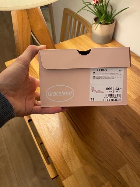 Lodičky nízky opätok vel 39, graceland,39