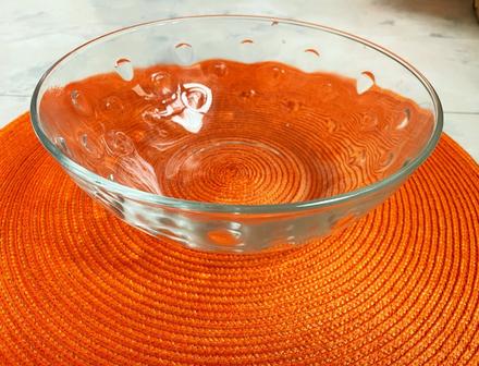 Bodkovaná číra misa bohemia,