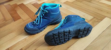 Detská turistická obuv, quechua,35