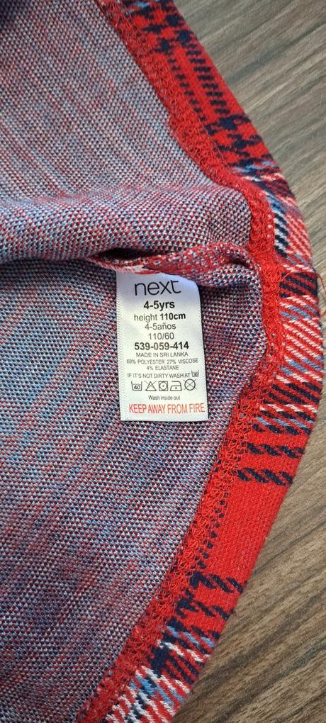 Šaty kárované, next,110