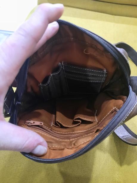 Pánska kožená crossbody miraclo, 