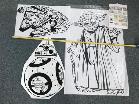 Star wars nálepky na stenu,