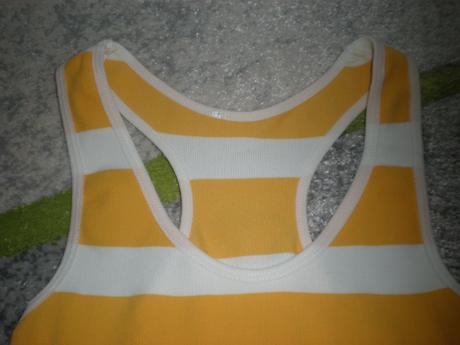 Žlté pásikavé tielko, xs