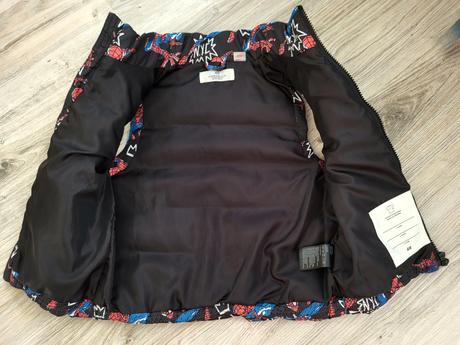 Zateplená vesta spiderman h&m 110/116 na 4-6 rokov, h&m,116