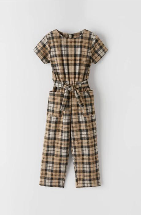 Krásny kockovaný overal značky zara,nový s visačko, zara,152