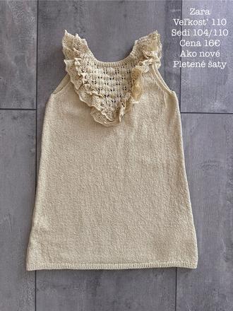 Pletené šaty zara, zara,110