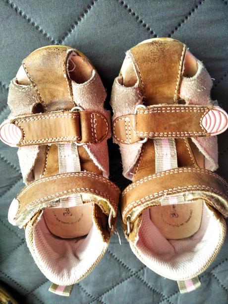 Detské celokožené sandálky, bären-schuhe,24