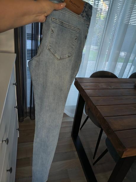 Selected femme svetlo modré skinny s, s